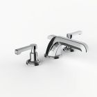 Davinci STR-ZEP-100-PC Streamline Deck Mounted Three Hole Lavatory Faucet with Low Profile Spout with Lever Handles in Polished Chrome