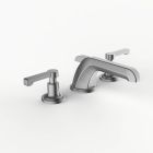 Davinci STR-ZEP-100-SN Streamline Deck Mounted Three Hole Lavatory Faucet with Low Profile Spout with Lever Handles in Satin Nickel 