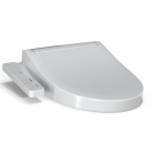 Toto KC2 Elongated Washlet® + Electronic Bidet Toilet Seat with Soft-Close® Lid in Cotton White SW3024#01