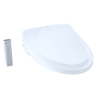 Toto SW3044AT40#01 Elongated Classic Washlet®+ S500e Electronic Bidet Toilet Seat with Premist and EWATER+Wand Cleaning in Cotton White