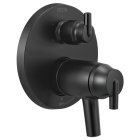 Delta Trinsic® T27T959-BL Contemporary TempAssure® 17T Series Valve Trim with 6-Setting Integrated Diverter in Matte Black (Rough Sold Separately)