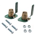 Taco SFL-100T SF-100T Threaded 1-Inch Shut-Off Freedom Swivel-Flange Set