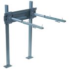 Watts 8186598, TCA-411, Track Lavatory Carrier, Floor Mounted, Adjustable Cast Iron Concealed Arms, Epoxy Coated, Steel Uprights/Welded Feet, Steel Cross Plate, 250 LB Load