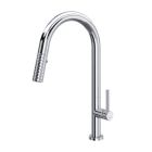 Rohl TE55D1LMAPC Tenerife 1.75 GPM Single Hole Pull Down Kitchen Sink Faucet with C-Spout in Polished Chrome