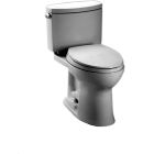 Toto CST454CEFRG#01 Drake II Two-Piece Elongated 1.28 GPF Universal Height Toilet with CEFIONTECT and Right-Hand Trip Lever in Cotton White
