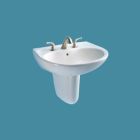 Toto LHT241G#01 Supreme Wall Mount Lavatory Sanagloss In Cotton White