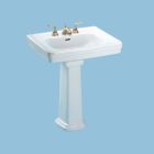 Toto LPT530.8N#01 Pedestal Lavatory Faucet Holes on 8 Inch Centers-in Cotton White