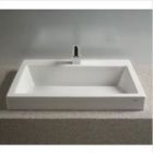 Toto LT171.8G#01 Kiwami Renesse Design I Rectangular Fireclay Vessel Bathroom Sink with CEFIONTECT for 8" Faucets in Cotton White