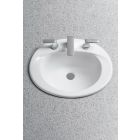 Toto LT511.4#51 LT511451 Supreme Self Rimming Lavatory Sink With 4 Inch Faucet Centers In Ebony
