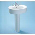Toto LT790.8#51 24 Inch Pedestal Top With 8 Inch Centers Bath Sink In Ebony