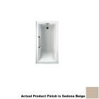 Toto ABY782Q#12N3 Clayton 60" Acrylic Soaking Bathtub for Drop In Installations with Right Drain and Three Tiling Flanges in Sedona Beige