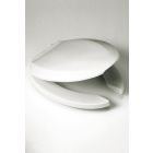 Toto SC134#01 Elongated Open Front Commerical Toilet Seat with Lid in Cotton White