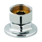 T&S Brass 00BB 3/4" NPT Female Eccentric Flange with 1 3/8" Hex-Nut and Washer in Polished Chrome