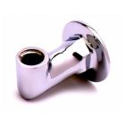 T&S Brass B-0432 Wall Mounted Vertical Brass Rigid Base Assembly with 3/8" NPT Female Inlet & Outlet and Two Flange