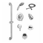 American Standard TU662SG213.002 1.5 GPM Commercial Shower System Trim Kit with 36" Slide-Grab Bar, Hand Shower and Shower Head in Polished Chrome (Rough Sold Separately)