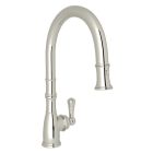 Rohl U.4744PN-2 Perrin & Rowe Georgian Era Traditional Pull-Down Faucet, Polished Nickel