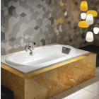 Bain Ultra BAMSRB00T AMMA 72" L X 36" W  Drop-In Thermomasseur Air Bath Tub in Biscuit