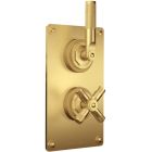 Samuel Heath V701-TLK-URM Trim Set for V134-AIS Thermostatic Valve in Urban Brass Matt Lacquered