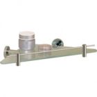 Valsan 67538CR Porto Corner Glass Shelf in Chrome