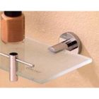 Valsan 67565NI Porto 19 11/16 Inch Glass Shelf in Polished Nickel