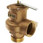 Conbraco 1041715 Bronze Pressure Relief Valve, Hot Water, 75 PSI, 3/4" NPT Male x Female