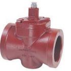 Flowserve Nordstrom 142 Cast Iron Vandal Proof Lubricated Plug Valve, 1 1/4" NPT Female