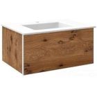 Robern VF30PDCLPWM53 30 InchesW 14 InchesH Vanity with Plumbing Drawer Night Light in Oak Knot Glass