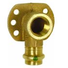 Viega 77697 Propress Bronze 90-Degree Elbow Drop 90-Degree With Wall Plate With Female 1/2-Inch By 1/2-Inch P X Female Npt, 50-Pack