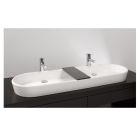 Wetstyle VOV848A-O-PC-GA Ove 48" L X 15" W X 4" H Above Mount Lavatory Vessel Sink with Overflow in White True High Gloss