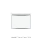 Robern VP24H2D21P26N76 Profiles Framed Vanity, 24" W X 15" H X 21" D, Matte White, Chrome Frame, Plumbing Drawer