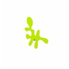 Frost Design W3001-L Lime Green Camouflage hook, single, w/65mm feet