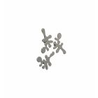 Frost Design W3002-3 Camouflage mini set of 3 hooks in Brushed