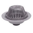 Wade Drains WADE3004FCS No-Hub Roof Drain Kit with Cast Iron Dome, 4 inch