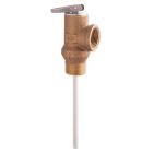 Watts 0556000, LF100XL-150210, 0.75" Lead Free Self Closing Temperature And Pressure Relief Valve, 150 psi, 210 degree F, Test Lever, Extension Thermostat