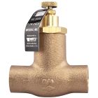 Watts 0856763, 2000S-M5, 0.75" Two-Way Universal Flow Check Valve, Bronze Body, Straight Pattern, Solder Inlet And Outlet Connections
