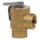 Watts 0353030, 354A-030, 0.75" Iron Hot Water Heating System Pressure Relief Valve, 30 psi