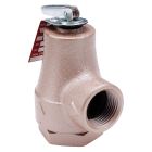 Watts F358553, 374A-BRZ-030, 0.75" Iron Boiler Pressure Relief Valve, 30 psi