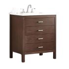 Dickson WB3021 Beid 30" L X 21-1/2" W X 34" H with 2 Drawers Vanity in English Walnut