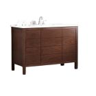 Dickson WB6021-6D1-W Beid 60" L X 21-1/2" W X 34" H with 6 Drawers Single Bowl Vanity in White
