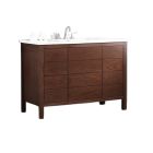Dickson WB6021-6D1-E Beid 60" L X 21-1/2" W X 34" H with 6 Drawers Single Bowl Vanity in English Walnut