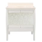Dickson WC2421-D-W Caelum 24" L X 21-1/2" W X 34" H White Vanity with Drawer
