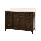 Dickson WE4821-6D Eridanus 48" L X 21" W X 33" H Plywood Vanity with Drawer in Chocolate