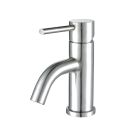 Whitehaus WHS0111-SB-PSS 1.2 GPM Deck Mounted Single Hole Bathroom Faucet with Pop-Up Drain in Polished Stainless Steel