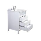 Dickson WK3621-3D-W Kurhah 36" L X 21-1/2" W X 34" H H Vanity with 3 Drawers in White