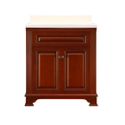 30" Vanity Base with 2 Drawer Lyra 30" L X 21-1/2" W X 33" H in Cherry by Dickson WL3021 (Vanity Top Sold Separately)