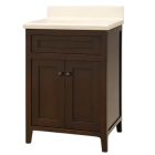 Dickson WU2418 Ursa 24" L X 18-1/2" W X 33" H Vanity in Dark Brown