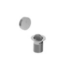 Lefroy Brooks XO2215-MR Flip Top Bath Waste & Overflow Filler in Stainless Steel