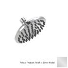 Lefroy Brooks Y1-4701-NK 6" Diameter Round Wall Mounted Shower Head in Silver Nickel