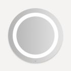 Robern YM0030CIFPD4 Vitality 30" Diameter X 1-3/4" D Circle Lighted Mirror with Inset Light Pattern, Cool White (4000K) Temperature, Dimmable and Defogger