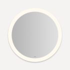 Robern YM0030CPFPD3 Vitality Lighted Mirror, 30 Circle, Perimeter Light Pattern, 3000K Temperature (Warm Light), Dimmable, Defogger